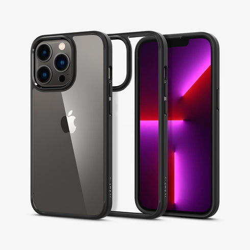 ACS03204 - iPhone 13 Pro Max Case Ultra Hybrid in crystal clear showing the back